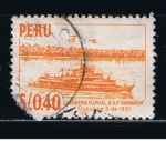 Stamps Peru -  Cañonera fluvial B.A.P. Marañón  3 Octubre 1951