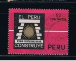 Sellos de America - Per� -  Régimen Constitucional  Perú construye