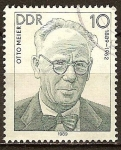 Stamps Germany -  Otto Meier 1889-1962.Politico socialista-DDR.