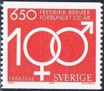 Stamps Sweden -  CENT DE LA ASOCIACIÓN FRÉDERIKA BREMER. DE LOS DERECHOS DE LA MUJER. Y&T Nº 1281
