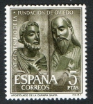 Stamps Spain -  1399- XII Centenario de la fundación de Oviedo. San Pedro y San Pablo.