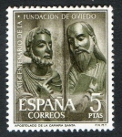 Sellos de Europa - Espaa -  1399- XII Centenario de la fundación de Oviedo. San Pedro y San Pablo.