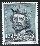Stamps Spain -  1398-  XII Centenario de la fundación de Oviedo. Alfonso III.