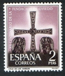 Sellos de Europa - Espa�a -  1396-  XII Centenario de la fundación de Oviedo. Cruz de los Ángeles.
