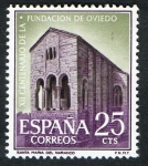 Stamps Spain -  1394-  XII Centenario de la fundación de Oviedo. Santa Maria del Naranco.