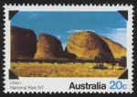 Sellos de Oceania - Australia -  AUSTRALIA - Parque nacional de Ulurú-Kata Tjuta 