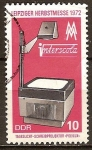 Stamps Germany -  Feria de Otoño,Leipzig 1972.Proyector luz del dia-DDR