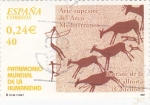 Stamps Spain -  patrimonio mundial de la humanidad-arte rupestre del arco mediterraneo-Barranc de la valltorta