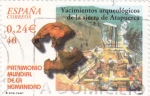 Stamps Spain -  patrimonio mundial de la humanidad-yacimientos arqueológicos de la sierra de atapuercas