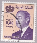 Stamps Morocco -  rey hassan