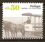 Sellos del Mundo : Europa : Portugal : Transportes publicos urbanos-Americano> 1873,Carris(Lisboa).