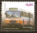 Stamps : Europe : Portugal :  Transportes publicos urbanos-Autobús articulado.