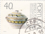 Stamps Portugal -  tarro con tapa
