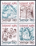 Stamps Sweden -  NAVIDAD 1985. PINTURAS RELIGIOSAS POR ALBERTUS PICTOR