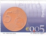 Stamps Portugal -  Moneda de  0,05 €
