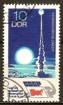 Stamps Germany -  	  Días de la ciencia y la técnica soviéticas en la DDR.lanzamiento de un cohete.