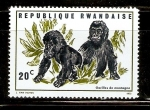 Stamps Rwanda -  GORILAS   DE   MONTAÑA