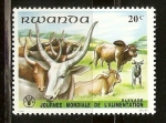 Stamps Rwanda -  GANADO   VACUNO