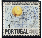 Sellos de Europa - Portugal -  25 aniversario  -  servicio meteorológico