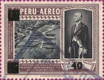 Stamps Peru -  Sello Habilitado. S/. 40 sobre S/. 1.25.