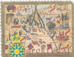 Sellos de Europa - Portugal -  mapa de atlas