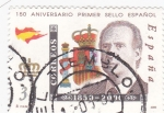 Stamps Spain -  150 aniversario primer sello español
