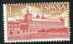Stamps Spain -  1384- Real Monasterio de San Lorenzo de El Escorial. Fachada y jardín de los monjes.