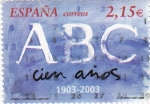 Stamps Spain -  periodicos de España-A B C 