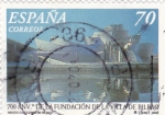 Stamps Spain -  700 aniv.de la villa de bilbao