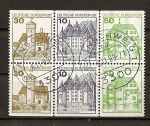Stamps Germany -  RFA - Fragmento de Carnet.