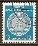 Stamps Germany -  Marca de servicio,circ/der-DDR.