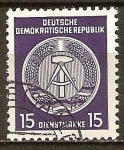 Sellos de Europa - Alemania -  Marca de servicio,circ/der-DDR.