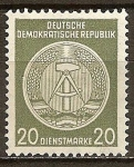 Stamps Germany -  Marca de servicio,circ/der-DDR.