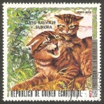 Stamps Equatorial Guinea -  Gato salvaje de Europa