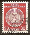 Sellos de Europa - Alemania -  Marca de servicio,circ/der-DDR.