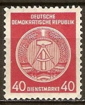 Sellos de Europa - Alemania -  Marca de servicio,circ/der-DDR.