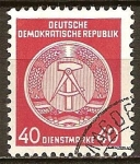 Sellos de Europa - Alemania -  Marca de servicio,circ/der-DDR.