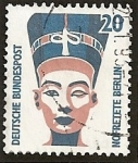 Sellos de Europa - Alemania -  Monumentos y curiosidades. Cabeza de Nefertiti. Museo de Egipto, en Berlín.