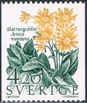 Stamps Sweden -  CONSERVACIÓN DE LA NATURALEZA. ARNICA MONTANA