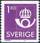 Stamps : Europe : Sweden :  SERIE BÁSICA. CORNETA DE POSTAS