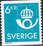 Stamps Sweden -  SERIE BÁSICA. CORNETA DE POSTAS