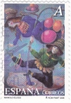 Stamps Spain -  pintura-el circo