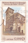 Stamps Spain -  patrimonio mundial de la humanidad-torre de san pedro-teruel