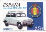 Stamps Spain -  cien años de race