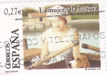 Sellos de Europa - Espaa -  la mujer y la lectura