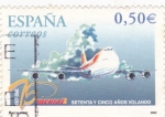 Stamps Spain -  75 años volando IBERIA