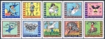 Stamps Sweden -  ILUSTRACIONES DE CUENTOS POR ASTRID LINDGREN