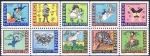 Stamps : Europe : Sweden :  ILUSTRACIONES DE CUENTOS POR ASTRID LINDGREN