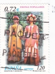 Stamps Spain -  fiestas populares-gegants del pi (barcelona)