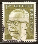 Stamps Germany -  presidente Heinemann.